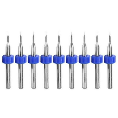 

BAMILL 10PCS PCB Drill Bits Carbide Engraving Cutter Rotary CNC Bit End Mill 0.1-1mm