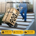 thumbnail image 2 of Joreek Electric Stair Climbing Dolly 900lbs Capacity Electric Hand Trucks 1300W Heavy Duty Stair Climber with 4M Safety Belt for Furniture Logistics Warehouse, 2 of 8