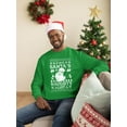 thumbnail image 2 of Santa's Naughty List Christmas Men's Sweatshirt, 2 of 4