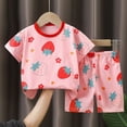 thumbnail image 2 of mgoYE 3-6 Months Baby Girl Clothes Girl Summer Short Set Cotton Outfits Short Sleeveless Tee T Shirt Tank Top Shorts Pant 2PC Set|Pink 2--3 Years, 2 of 4