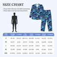 thumbnail image 4 of Hirioo Hawaiian Style for Men's Pajama Sets 2 Piece Pjs Men's Long-Sleeved Pajama Set Button Down Sleepwear,S-XXL-Small, 4 of 7