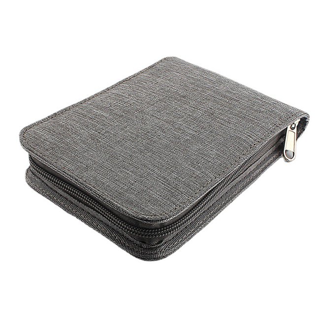 Bolsa de almacenamiento para bolígrafos, 10/24/48 cuadrículas, sencilla, impermeable, a prueba de polvo, caja para bolígrafos, lona de almacenamiento múltiple, multifuncional