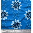 thumbnail image 1 of Soimoi polyester Crepe Fabric Leaves & Floral Artistic Print Fabric by the Yard 52 Inch Wide, 1 of 3