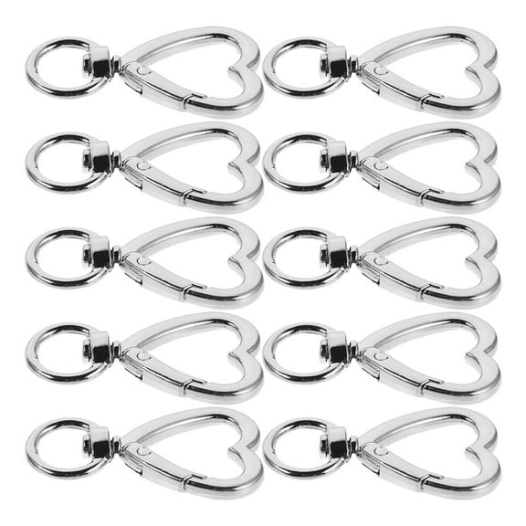 Soimiss 10Pcs Lobster Clip Keychain Easy to Attach for Outdoor Activities