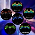 thumbnail image 4 of Guantes LED, guantes iluminados, 6 modos diferentes para hombres, mujeres, niños, disfraces, regalos divertidos de Navidad y Halloween, 4 of 5
