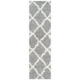 thumbnail image 6 of SAFAVIEH Dallas Logan Geometric Shag Area Rug, Grey/Ivory, 2'3" x 4', 6 of 10