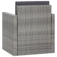 thumbnail image 3 of vidaXL Garden Chair with Cushions Poly Rattan Grey, 3 of 4