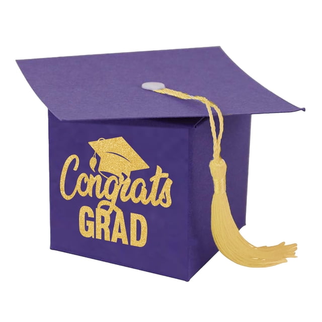 Ornament Graduation Cap Box Graduation Souvenir Box Fringed Presentation Box Desktop Center Decoration 2026 Class Graduation Decoration
