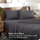 thumbnail image 3 of Bare Home Juego de Fundas de Almohada TENCEL™ - Lyocell Derivado Del Eucalipto - Estándar, Gris Hierro Forjado, 3 of 6