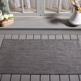 thumbnail image 2 of Safavieh Courtyard Finnian Solid Indoor/Outdoor Area Rug, Black/Beige, 2'7" x 5', 2 of 16