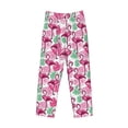 thumbnail image 6 of Uemuo Flamingo Pattern Men's Wide Leg Palazzo Lounge Pants with Pockets Light Weight Loose Comfy Casual Pajama Pants-Small, 6 of 9