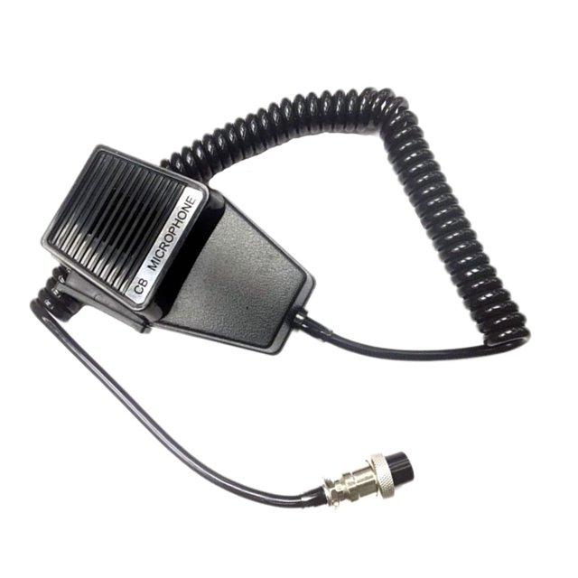 Methold Micrófono de mano de 4 pines con Cable de resorte micrófono de vehículo reemplazo de accesorio de Radio bidireccional para Teléfono y Comunicación