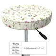 thumbnail image 4 of Goofa Vintage flowers Printed Stool Covers Round, Waterproof Round Bar Stool Covers Anti-Slip Round Bar Stool Seat Cover with Elastic Bands Durable -12 inch, 4 of 7