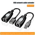 thumbnail image 3 of Extensor de cable de red Ethernet USB Rj45, amplificador de señal portátil profesional de 50 m, 3 of 10