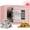 Pink, variant on Marcree Mini Safe, 0.23 Cubic Pink Safe Box, Key Lock Box with Code, Steel Security Box with Key, Safe for Money, Jewelry, Hotel or Business, Pink Lock Boxes for Personal Items, Electronic Lock