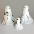thumbnail image 4 of Halloween Ghost Figurine Resin Ghost Sculpture Statue Cute Halloween Decorations Spooky Tiered Tray Decor for Indoor Home Table Centerpieces Party Kitchen Tabletop Shelf, 4 of 7