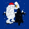thumbnail image 2 of Junior's Lost Gods Decorating wth Yeti  Graphic Tee Royal Blue Small, 2 of 3