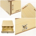 thumbnail image 3 of COMPUKAS Beige Multi Functional Cash Drawer Tray Wooden Cash Register Insert with Compartments, 3 of 8