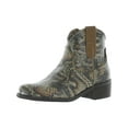 thumbnail image 1 of GC Shoes Womens Stax Snake Print Ankle Ankle Boots, 1 of 3