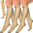 thumbnail image 1 of 3 Paires de Bas de Compression en Cuivre pour la Circulation Sanguine 15-20 mm Bas de Compression Hg pour Femmes et Hommes, 1 of 7