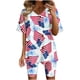 thumbnail image 2 of Puntoco Conjuntos de traje de dos piezas de verano de manga corta con cuello en V para mujer Puntoco Puntoco-44, 2 of 7