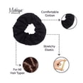 thumbnail image 4 of Motique Accessories Jumbo Cotton Scrunchie Hair Tie - Black, 4 of 5