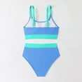 thumbnail image 6 of BSDJILFG Bikinis for Women High Waisted Bathing Suits Quick Drying Water-Proof Push Up Bras Color Blocked and Matching Swimwear Bottoms, 6 of 6