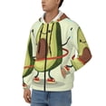 thumbnail image 3 of Naloa Avocado1 Men’s Hoodies, Zip up Hoodie, Sweatshirts,Hoodies for Men Sizes S-3XL-X-Large, 3 of 5
