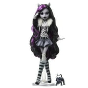 Monster High Doll with Posters, Clawdeen Wolf in Black and White
