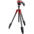 thumbnail image 2 of Manfrotto Compact Action Aluminum Tripod (Red), 2 of 2