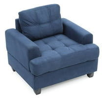 Glory Furniture Sandridge Accent Chair in Navy Blue Color