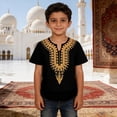 thumbnail image 5 of Tiijoy Girls Africa Ethnic Style Short Sleeve T-Shirt Casual Thobe Shirt Top, Sizes 1-6, 5 of 5
