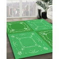 thumbnail image 2 of Ahgly Company Indoor Rectangle Patterned Neon Green Area Rugs, 4' x 6', 2 of 6