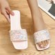 thumbnail image 4 of Amzcrzy Zapatos de mujer,Zapatos de mujer,Zapatillas de mujer, Sandalias planas de mujer, sandalias de playa para mujer, zapatillas casuales antideslizantes de verano Sandalias Mujer Zapatillas De Ca, 4 of 5