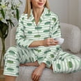 thumbnail image 4 of Wukai Cute Crocodile Print Women's Pajama Set - Soft Long Sleeve Sleepwear for Comfort and Style-Medium, 4 of 9