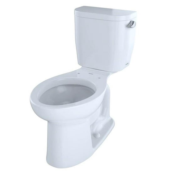 Toto CST244EFR-01 Elongated 128 GPF Universal Height Toilet&#44; Cotton White