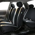 thumbnail image 3 of FH Group Premium Modernistic Universal Seat Covers Fit For Car Truck SUV Van - Beige Full Set, 3 of 7