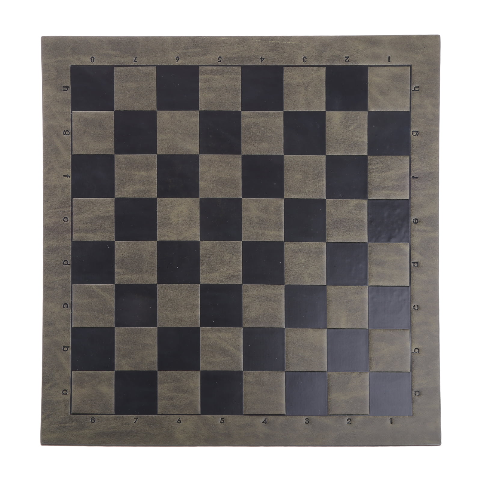Play Pad Chess Board Unique Design Embossed Pattern Leather Game Mat Chessboard 