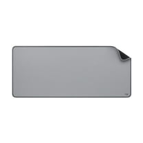 Logitech Desk Mat - Studio Series, Multifunctional Large Desk Pad, Extended Mouse Mat, Mid Gray