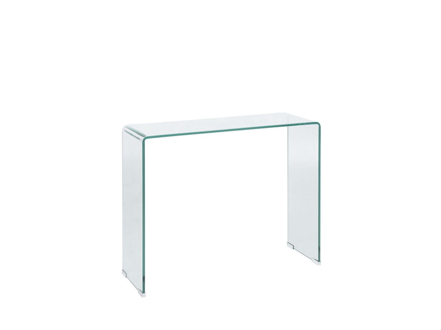 Waterfall Glass Console Table 30x43x14in