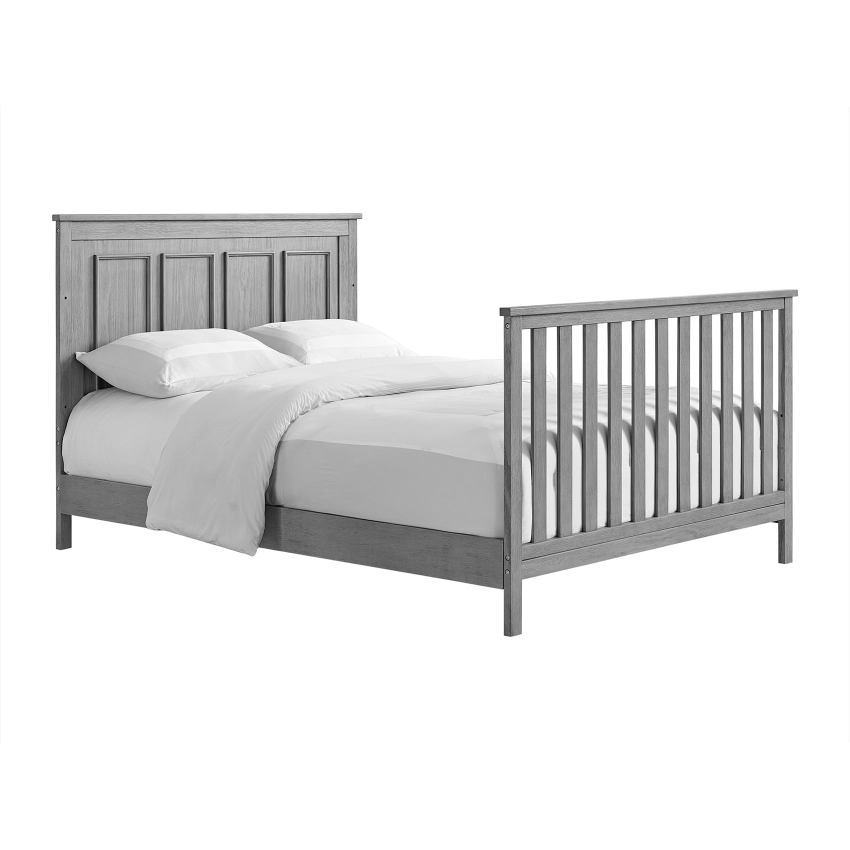Oxford Baby Farmington Full-Size Bed Conversion Kit, Rustic Gray