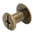 thumbnail image 2 of Leather Screw Rivets,90 Sets Book Binding Round Head Copper Rivets Fasteners Book Binding Screw Elevated Design, 2 of 14
