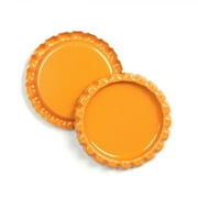 100pcs #13 1'' Flat Linerless Double Sided Painted Flattened Bottle Caps Craft~