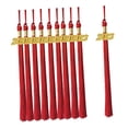 thumbnail image 4 of 10 Pieces 2023 Grad Graduation Tassels Graduation Cap Tassels Graduation Hat Decoration Tassel with 2023 Year Aureate Date Charms Red, 4 of 8