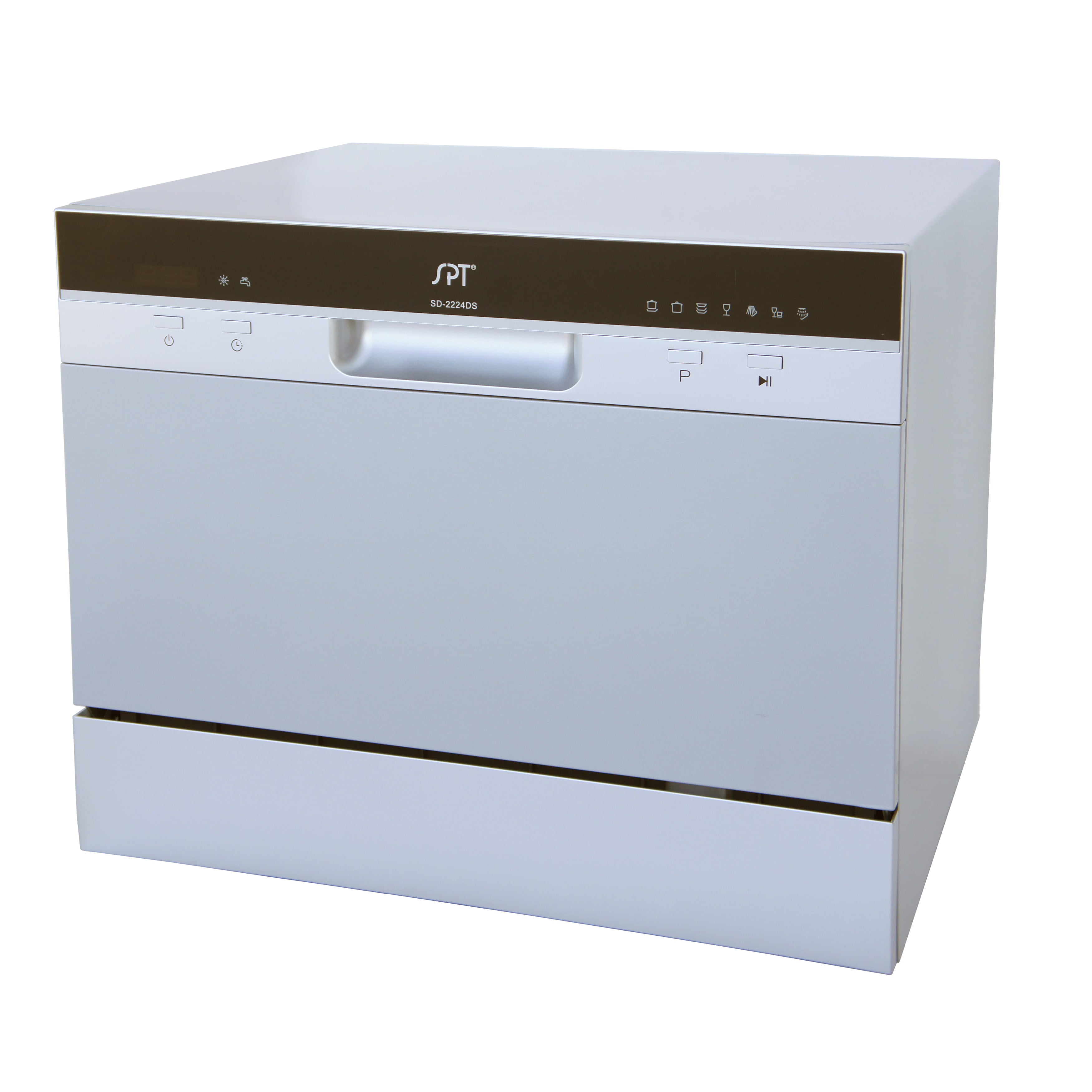 SD-2224DS Countertop Dishwasher with Delay Start & LED – Silver - 2