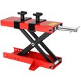 thumbnail image 2 of Motorcycle Jack, Motorcycle Lift, Motorcycle Lift Jack, Motorcycle Center Scissor Lift Jack Hoist Stand Bikes ATVs Scooter Crank Stand with Saddle and Safety Pins 1100 LB, 2 of 9