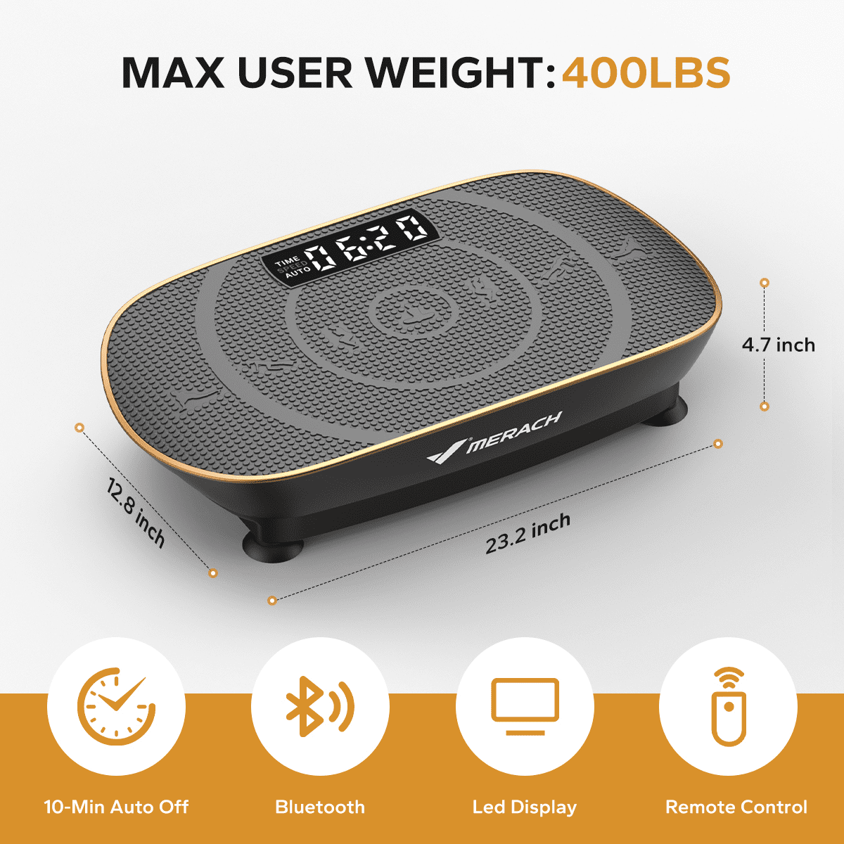 MERACH Vibration Plate Exercise Machine, Whole Body Shake Plate Exercise Machine with Remote Control