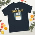 thumbnail image 2 of I'm This Old Retro Floppy Disk 1980s Men Women Art Graphic classic tee (Navy, S), 2 of 4
