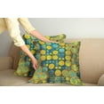 thumbnail image 3 of Ambesonne Retro Throw Pillow Cover 2 Pack, Groovy Polka Dots 60s, 24", Green Blue, 3 of 6