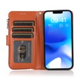 thumbnail image 4 of SaniMore iPhone 14 6.1" 2022 Case with Wrist Strap 2 in 1 Zipper Wallet [Card Slots] Premium PU Leather Skin [Retro Durable] Shockproof Anti-scratch Kickstand Business Cover For iPhone 14, Brown, 4 of 8